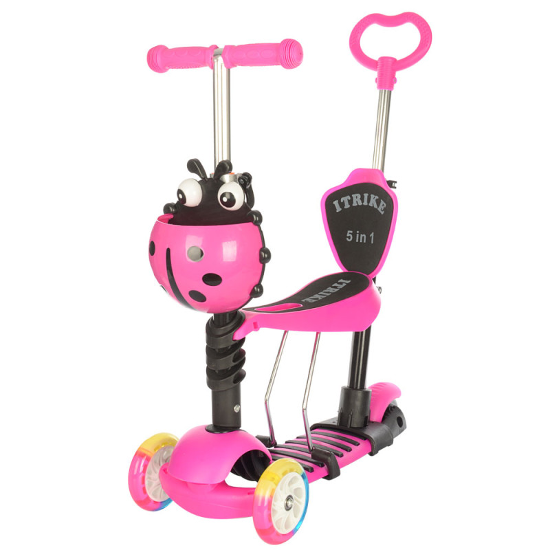 Самокат 5в1 iTrike Maxi JR 3-026-C (pink) Самокат 5в1 iTrike Maxi JR 3-026-C (pink)